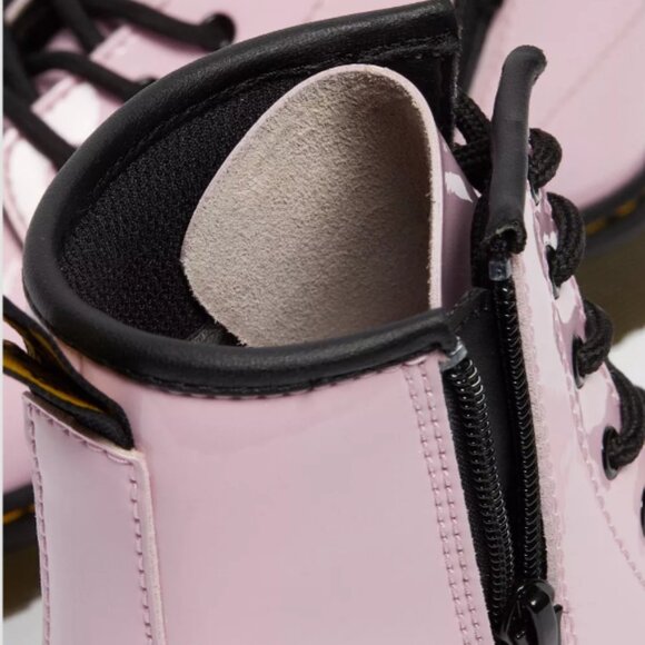 KIDS1460 PATENT LEATHER LACE UP BOOTS - Picture 3 of 6